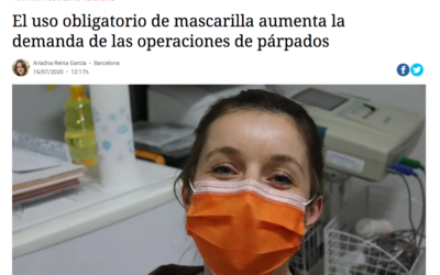 Notícia a Nius Diario sobre l’increment de blefaroplàsties després del confinament