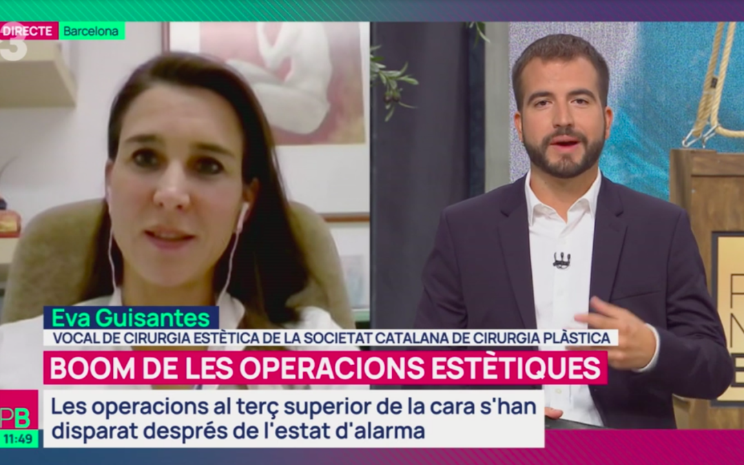 Notícia a Planta Baixa de TV3 centrada en l´increment de blefaroplàsties després del confinament