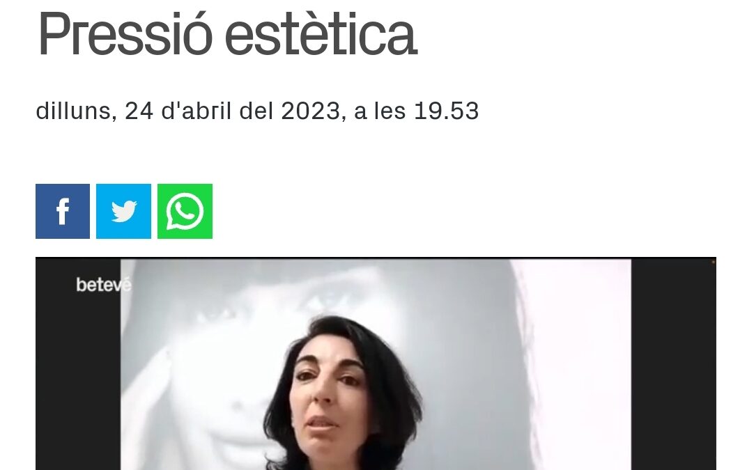 Xènia Garrigós respòn a preguntes de Betevé sobre la pressió estètica