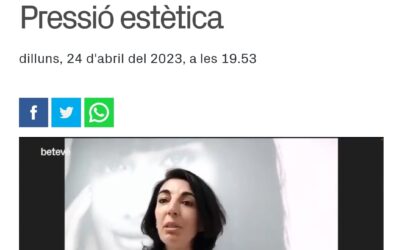 Xènia Garrigós respòn a preguntes de Betevé sobre la pressió estètica